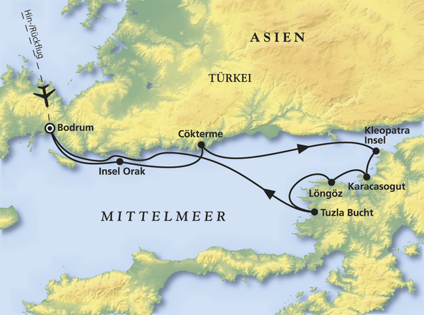 Blaue Reise ab Bodrum