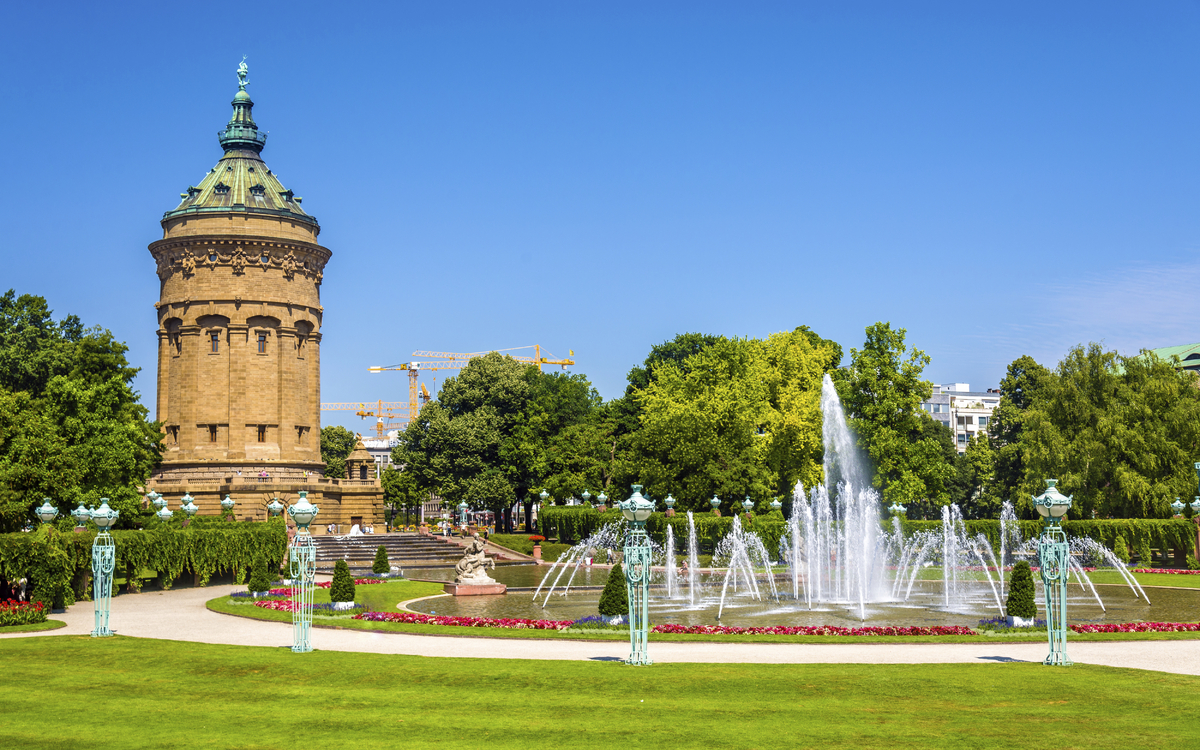Friedrichsplatz in Mannheim, Deutschland
