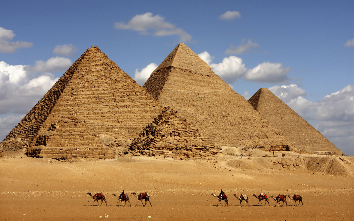 Pyramiden von Gizeh in Ägypten