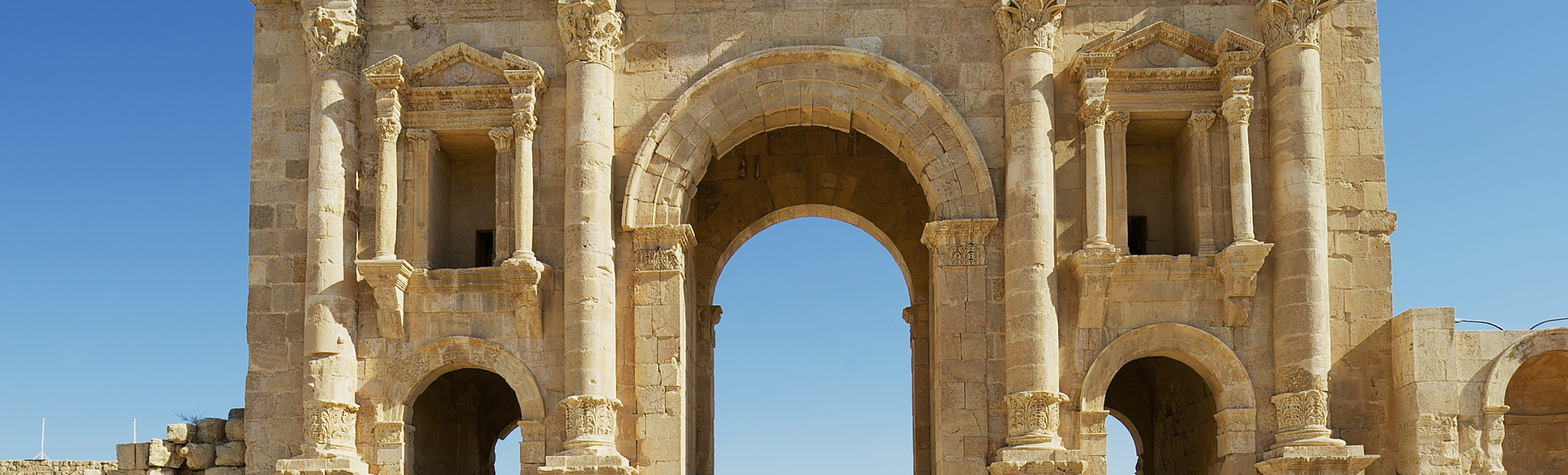 Hadriansbogen in Jerash, Jordanien