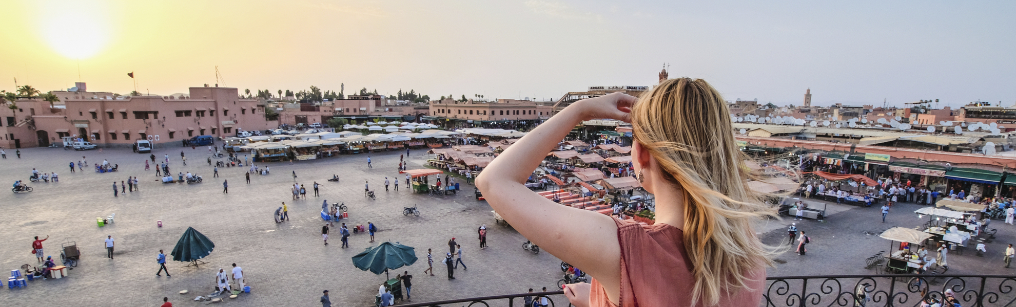 Djemaa el Fna Markt in Marrakesch, Marokko