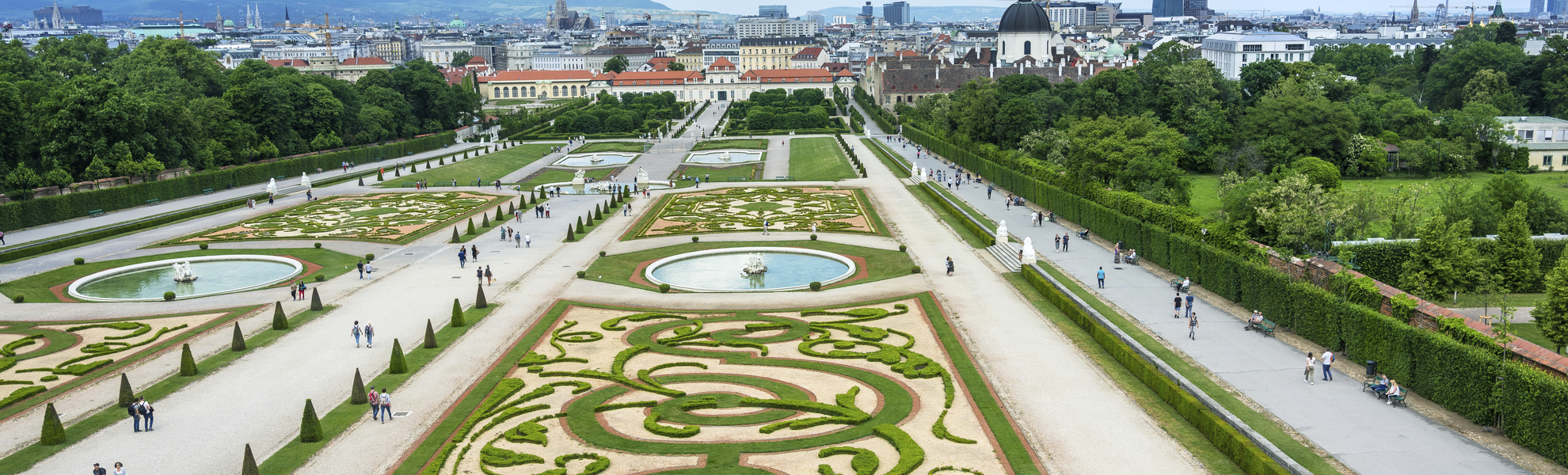 Garten Schloss Belvedere in Wien