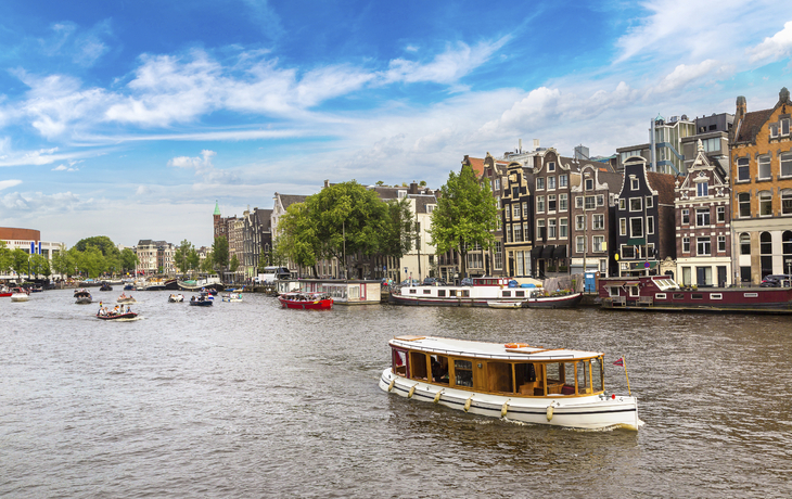 Der Kanal in Amsterdam, Niederlande