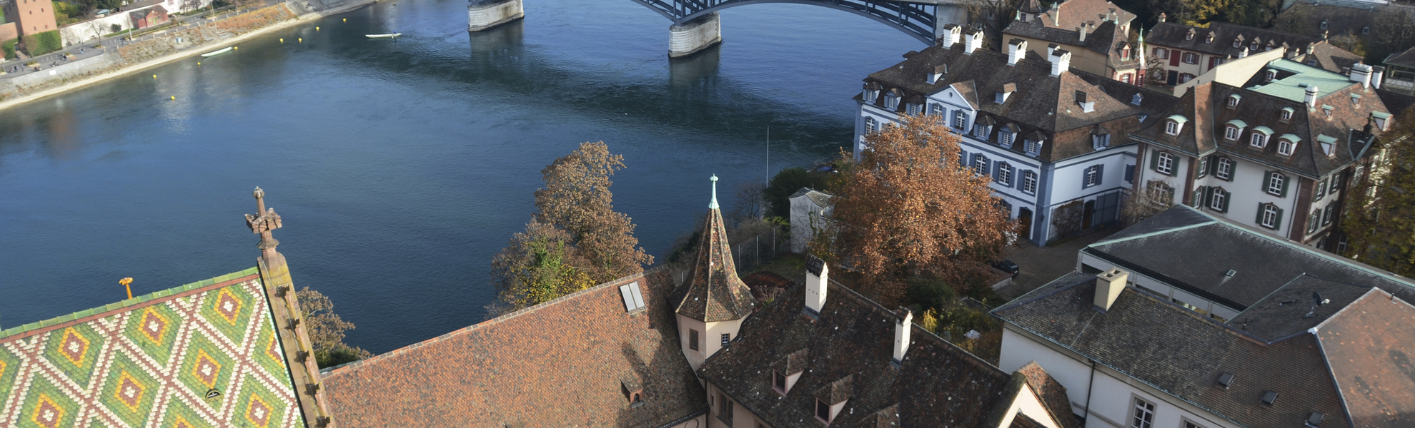 Panoramaaufnahme von Basel, Schweiz