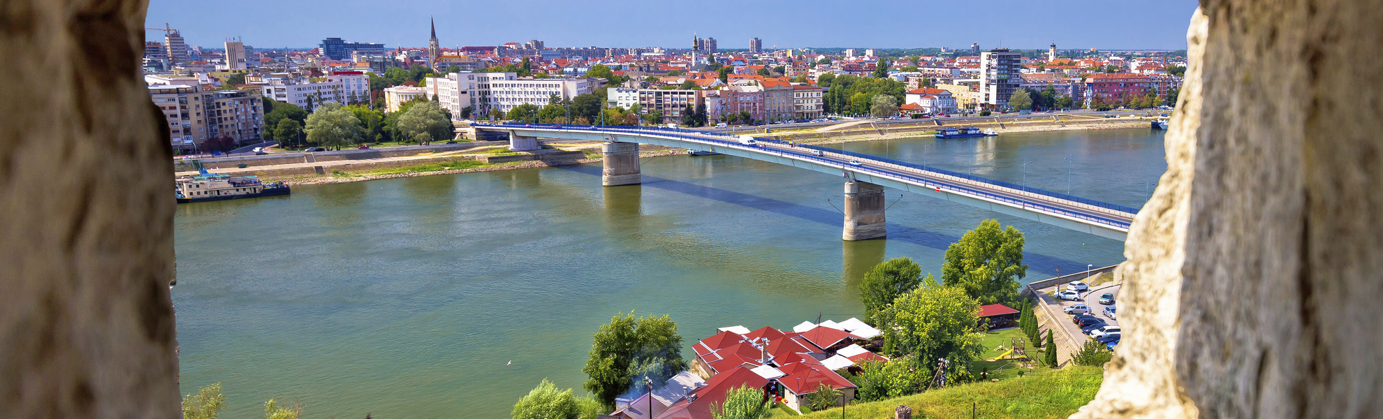 Blick auf Belgrad aus der Festung, Serbien