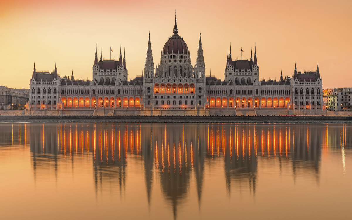 Parlamentsgebäude in Budapest, Ungarn