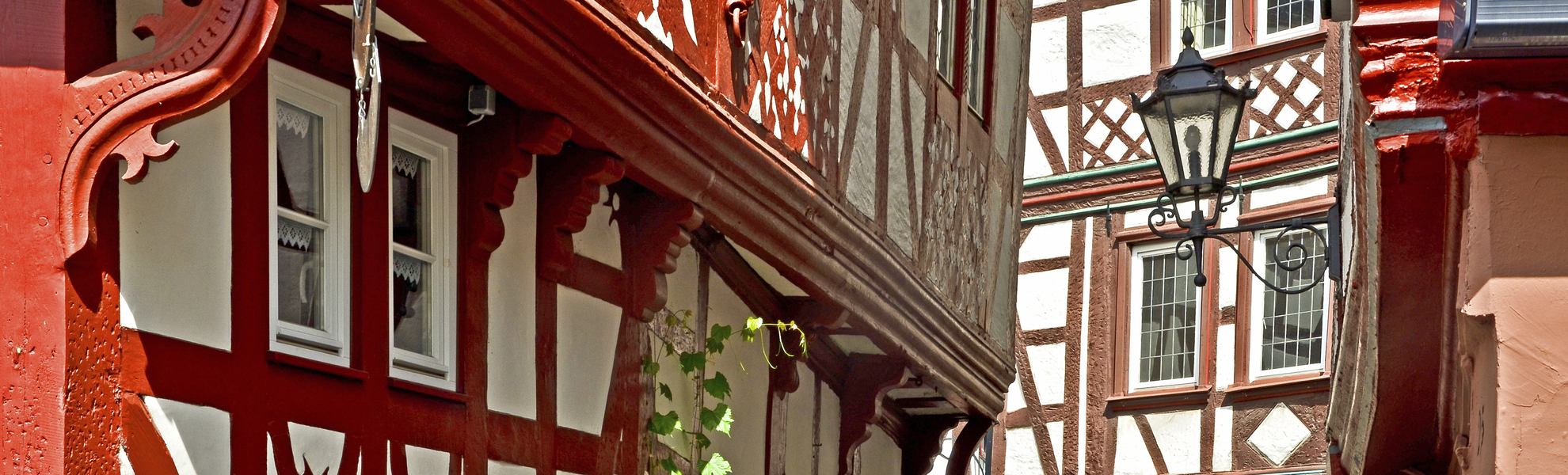Holzhaeuser in Bernkastel, Deutschland