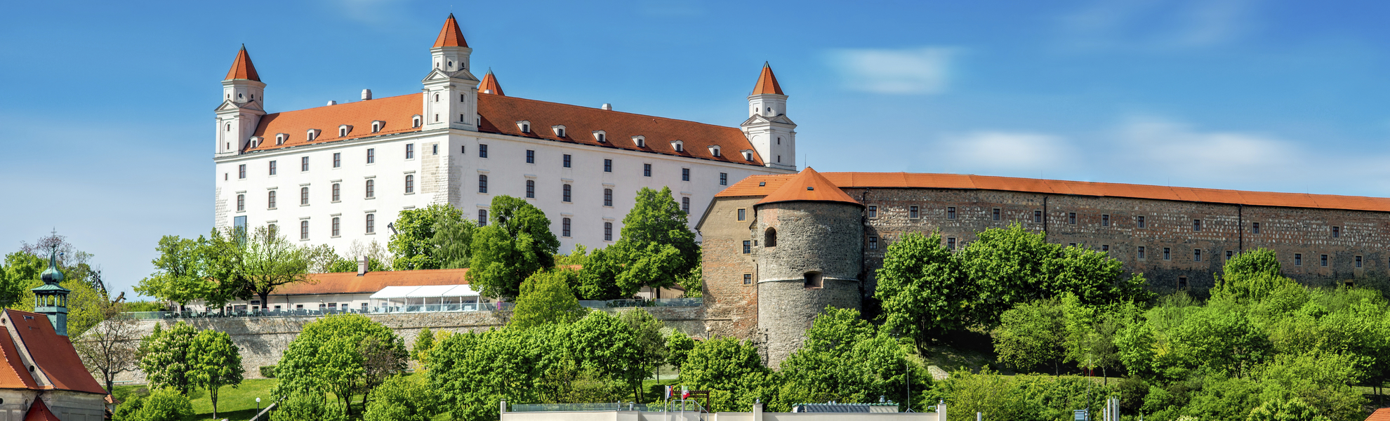Blick auf die Burg Bratislava, Slowakei