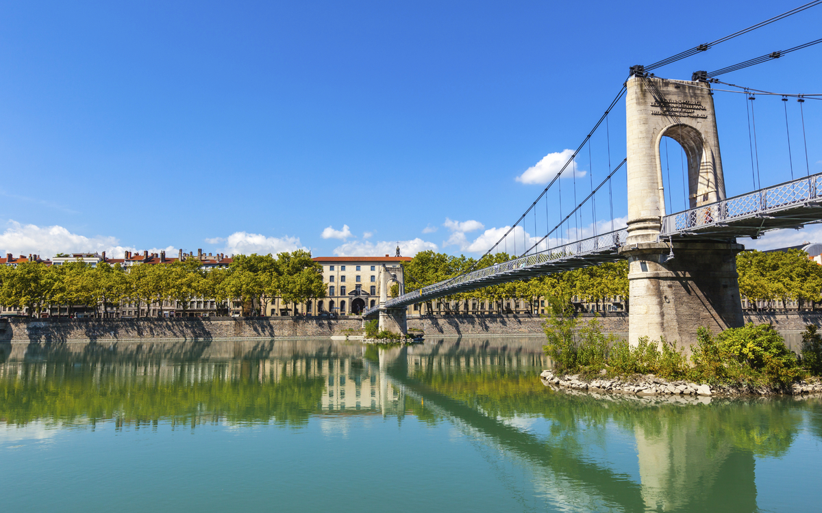 Brücke in Lyon, Frankreich