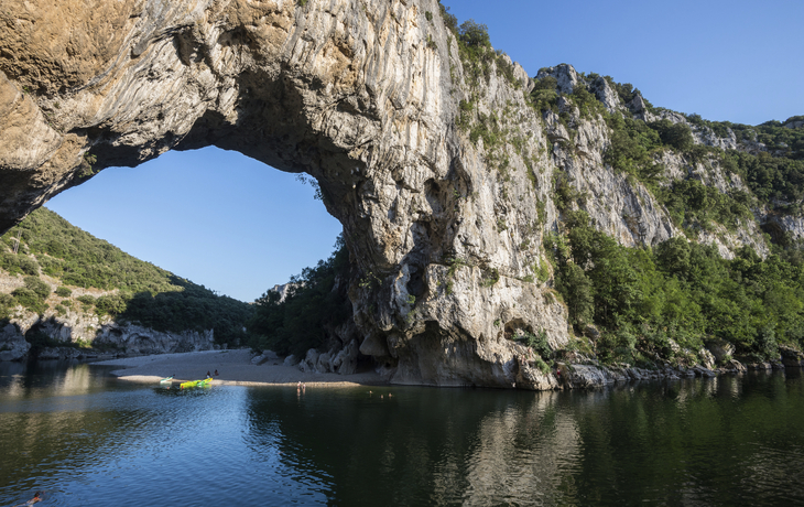 Unterwegs in den Schluchten der Ardéche, Frankreich