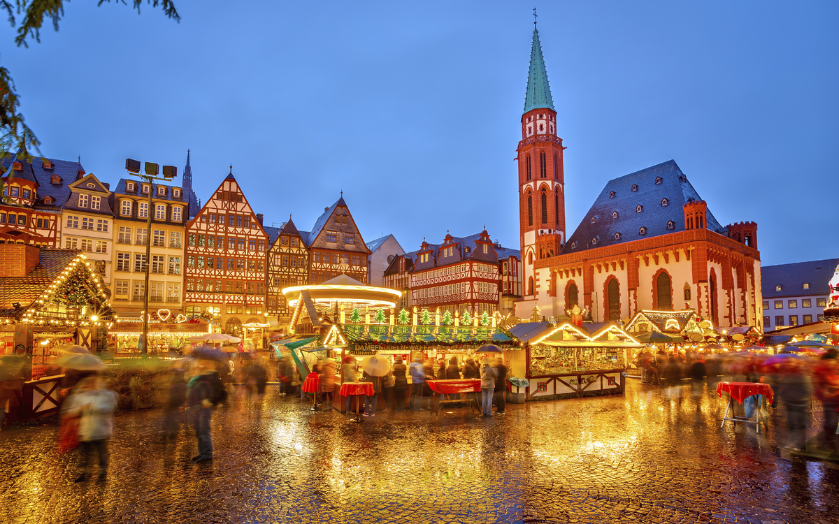 Weihnachtsmarkt in Frankfurt am Main, Deutschland
