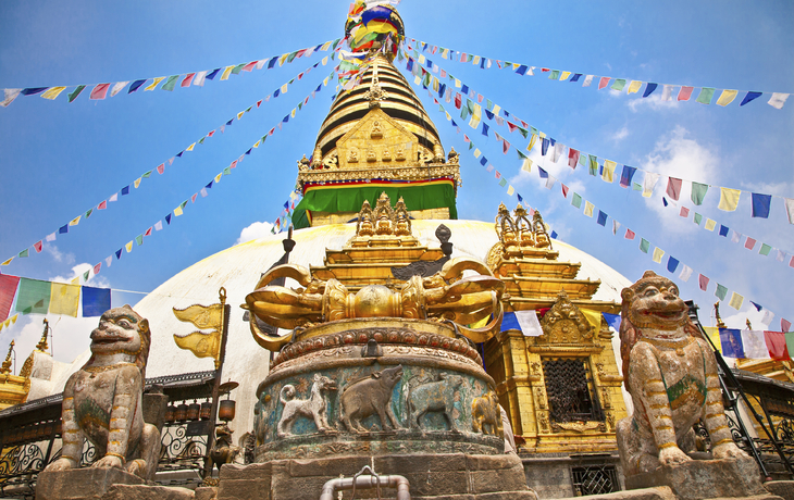 Swayambhunath Stupa (Tempel der Affen), Kathmandu, Nepal Swayambhunath Stupa (Tempel der Affen), Kathmandu, Nepal