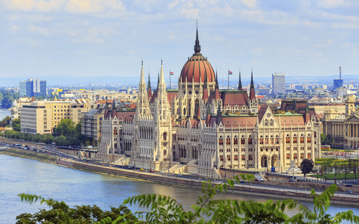 Parlamentsgebäude in Budapest, Ungarn