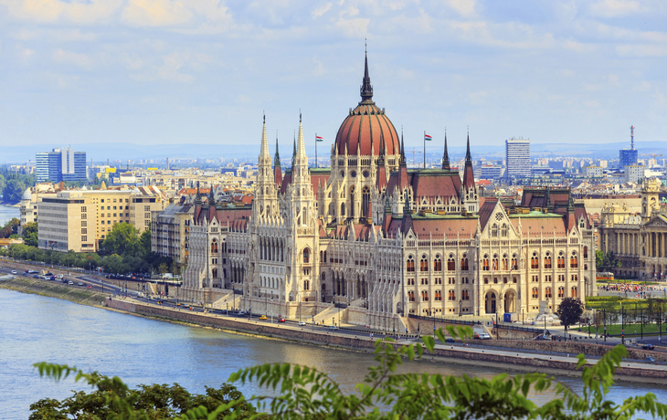 Parlamentsgebäude in Budapest, Ungarn