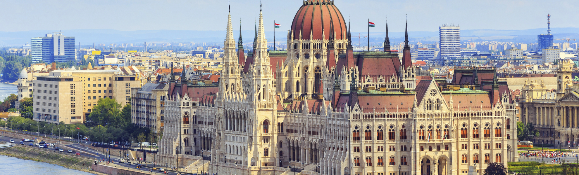 Parlamentsgebäude in Budapest, Ungarn
