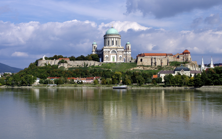 Blick auf Esztergom, Ungarn