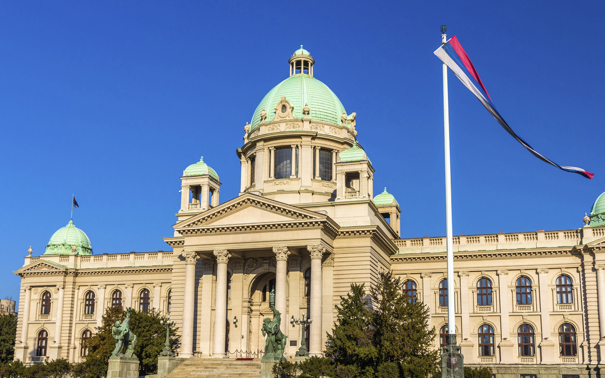 Haus der Nationalversammlung in Belgrad, Serbien