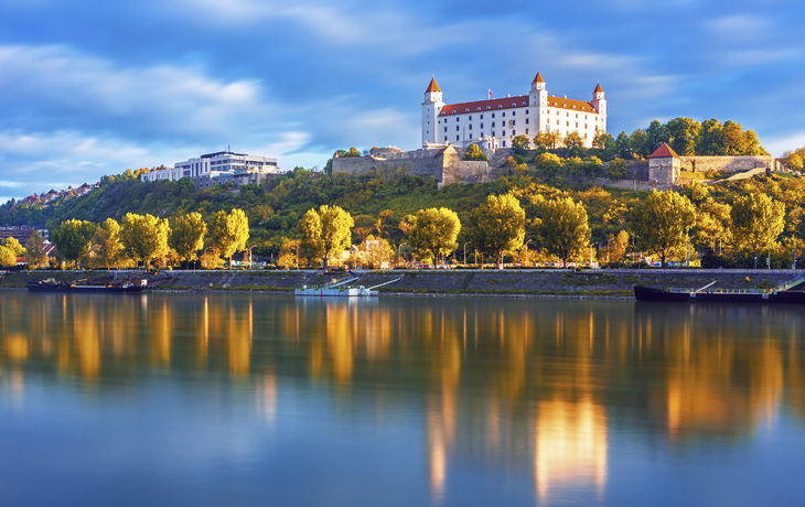 Blick auf die Burg Bratislava, Slowakei