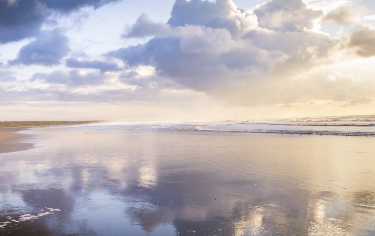 Ijumuiden Strand in Amsterdam, Niederlande