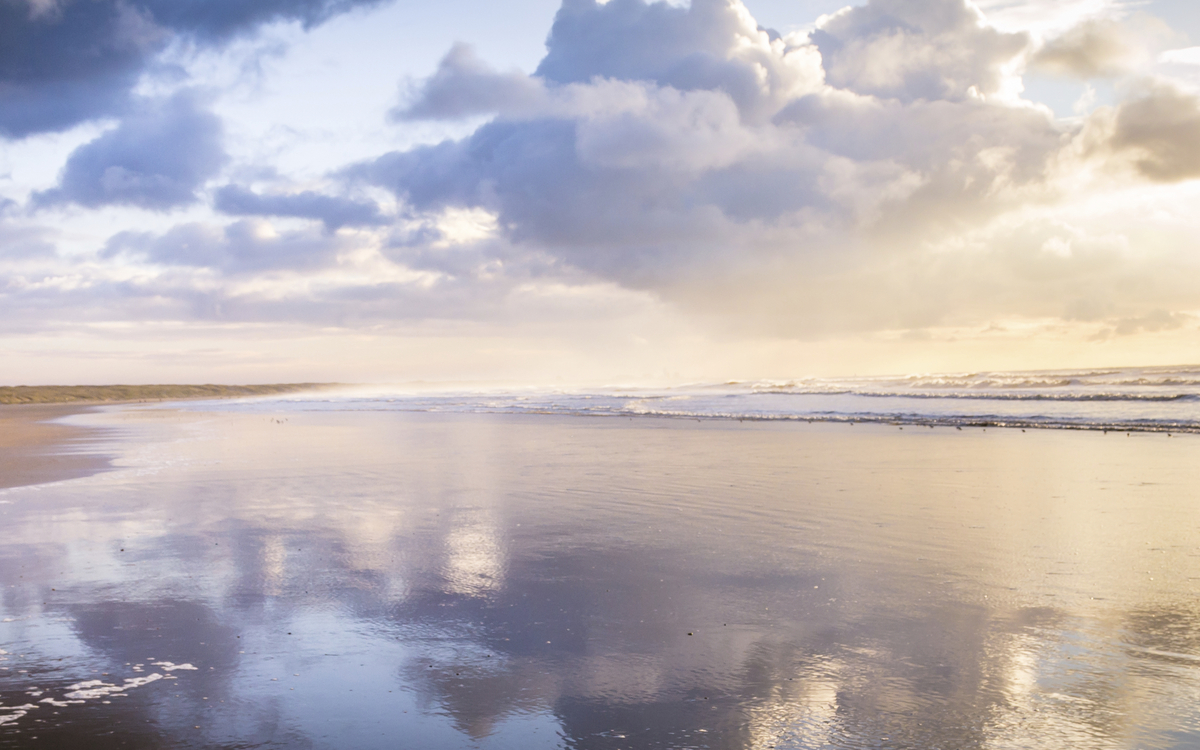 Ijumuiden Strand in Amsterdam, Niederlande