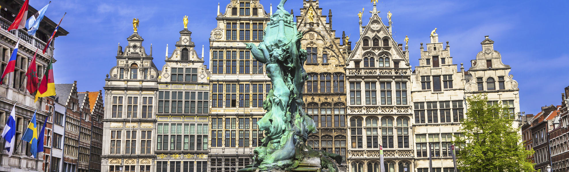 Marktplatz in Antwerpen, Belgien