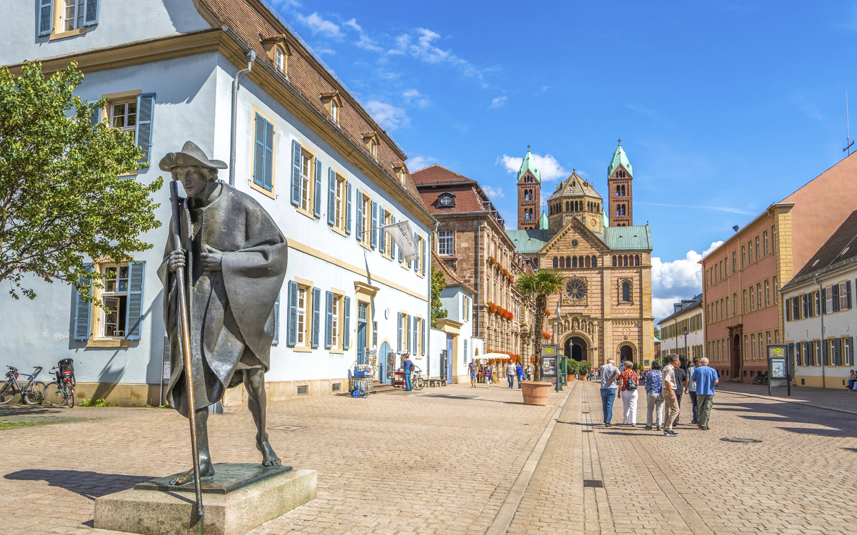 Fußgängerzone von Speyer, Deutschland