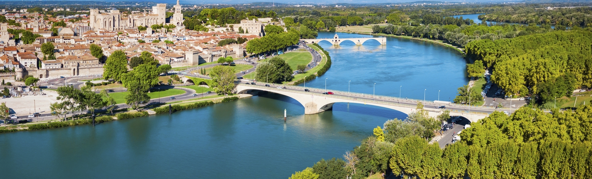 Avignon, Rhonezufluss