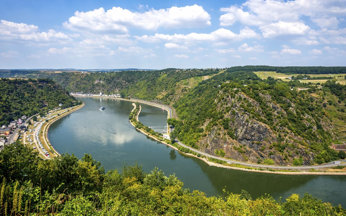 Der Rhein bei Loreley, Deutschland