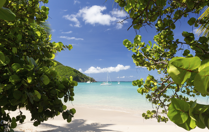 Strand von St Maarten, Karibik Strand von St Maarten, Karibik