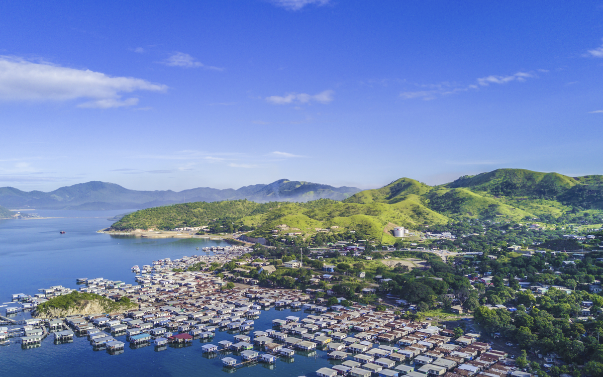 Kueste von  Port Moresby, Papue Neuguinea