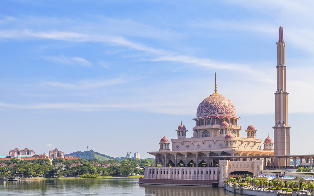 Moschee in Putrajaya, Malaysia