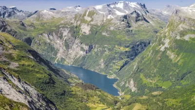 Atemberaubender Blick auf den Geirangerfjord in Norwegen