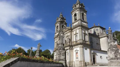 Barocke Wallfahrtskirche Bom Jesus do Monte in Braga, Portugal