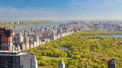 Central Park zwischen den Wolkenkratzern von New York City
