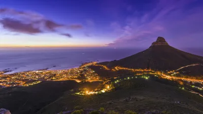 Kapstadt bei Nacht, Südafrika