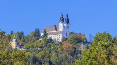 Wallfahrtsbasilika auf dem Pöstlingberg in Linz, Österreich