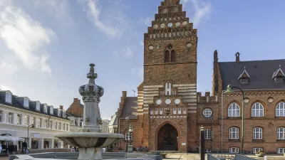 Das alte Rathaus in Roskilde, Dänemark