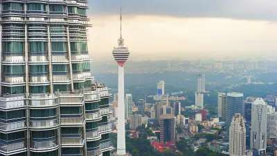 KL Tower und Dächer von Kuala Lumpur, Malaysia