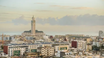 Casablanca Panorama mit der Hassan-II.-Moschee