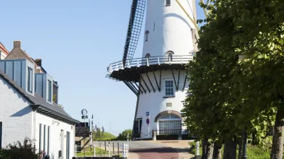 Windmühle in Willemstad, Niederlande
