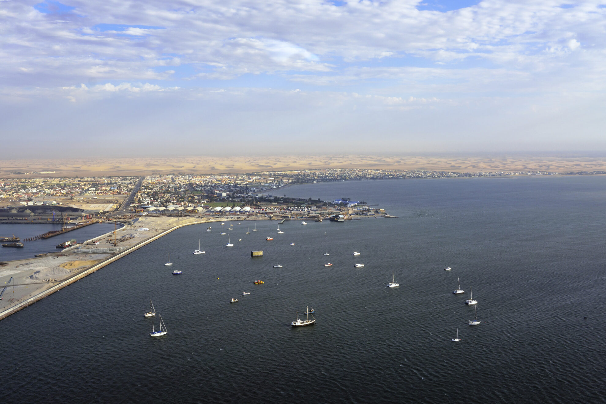 Namibias Küste von oben