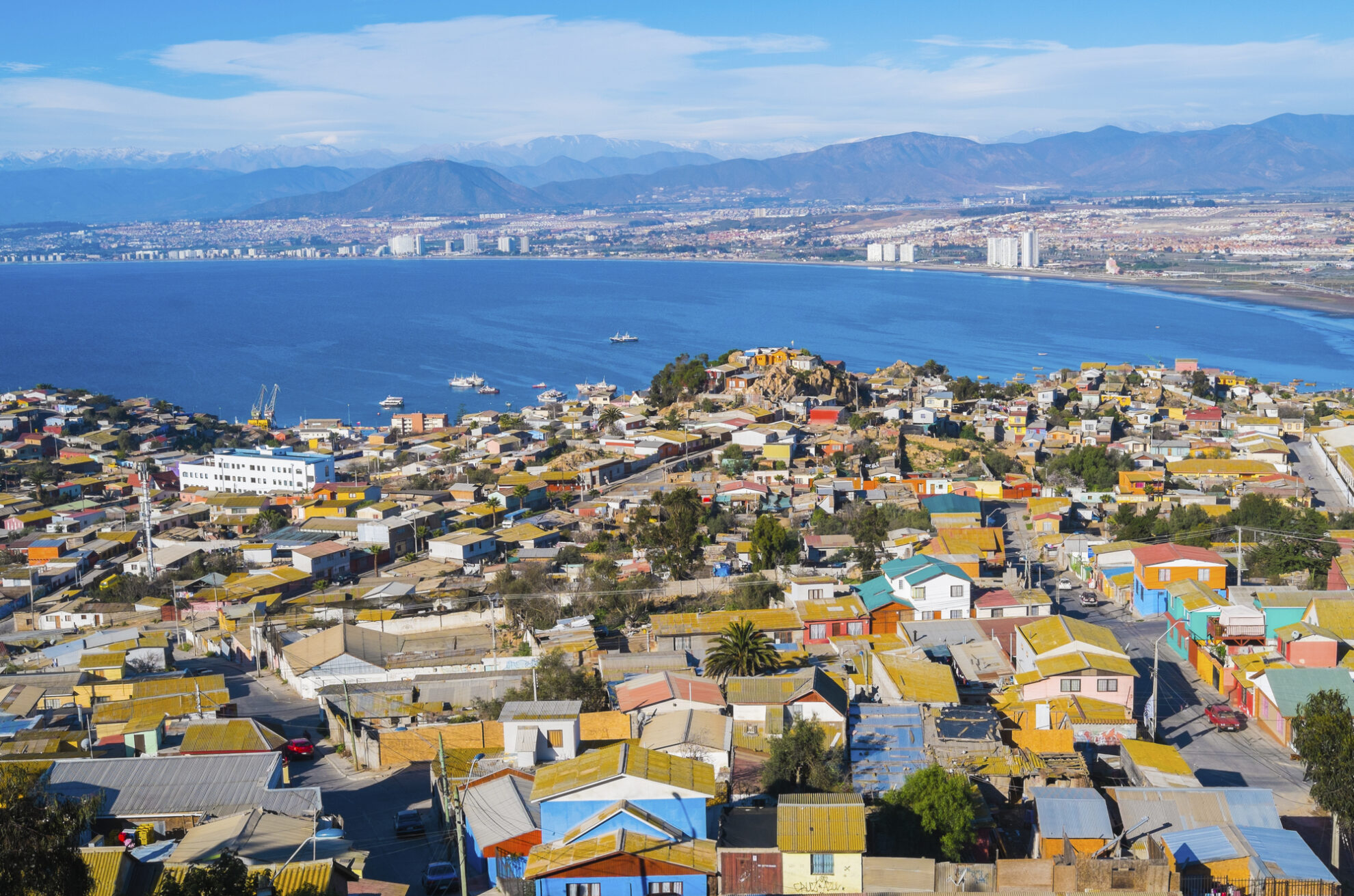 Panoramablick über La Serena und Coquimbo, Chile