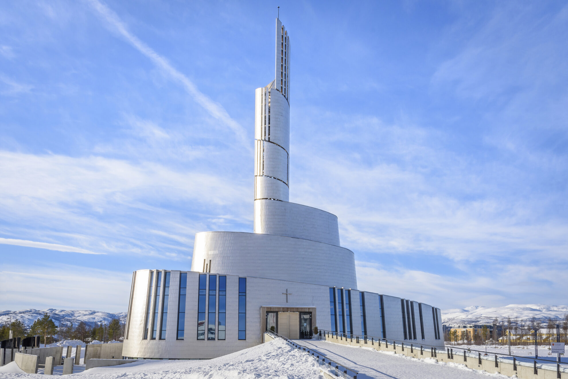 Nordlichtkathedrale in Alta, Norwegen