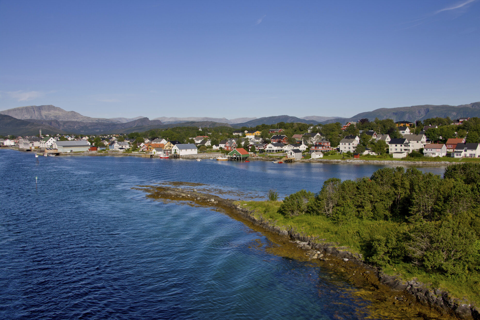 Panorama von Bronnoysund, Norwegen