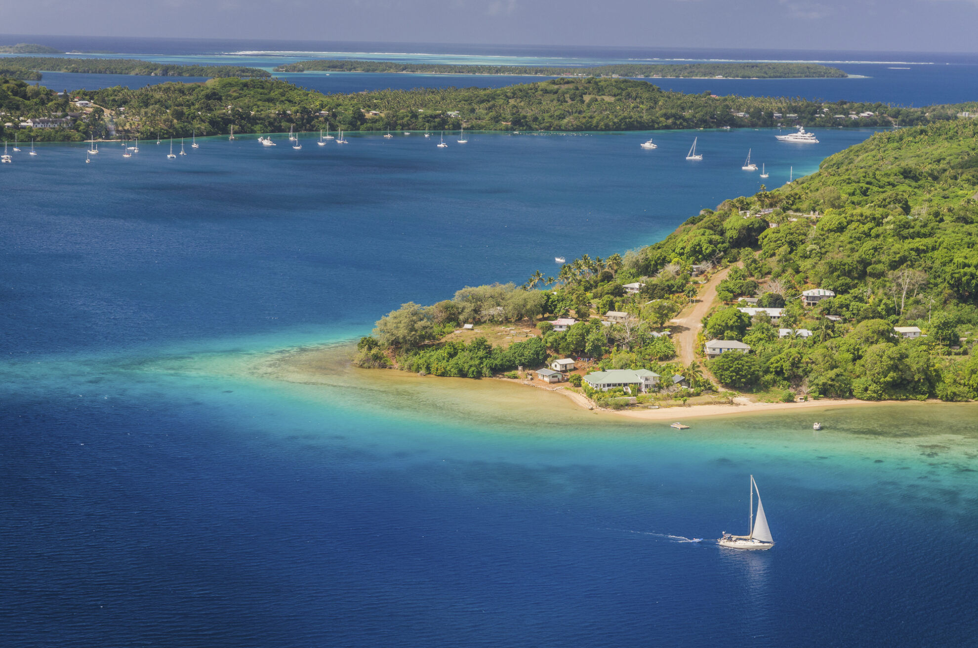 Tonga von oben