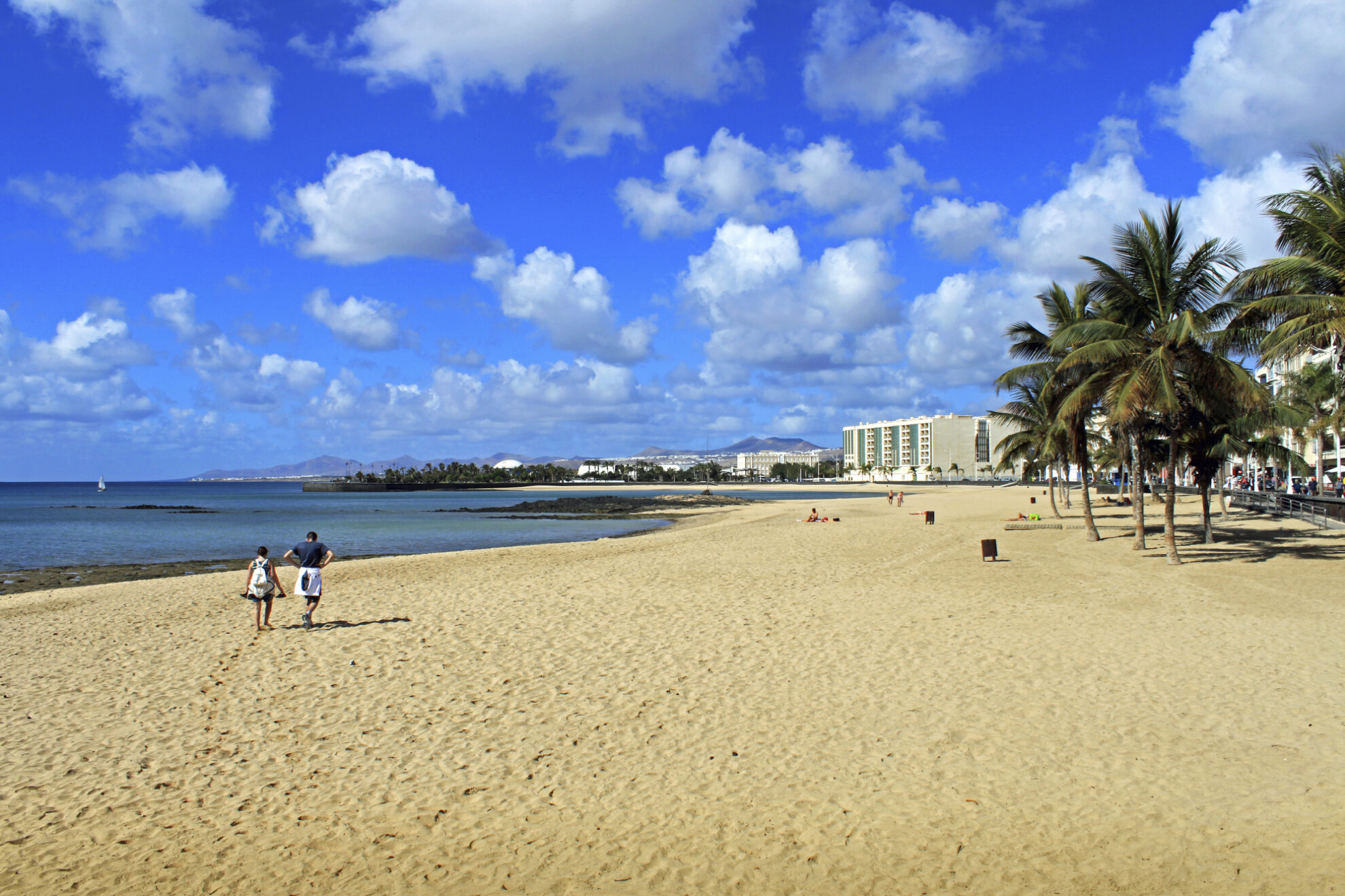 Strand von Arrecife auf Lanzarote, Spanien