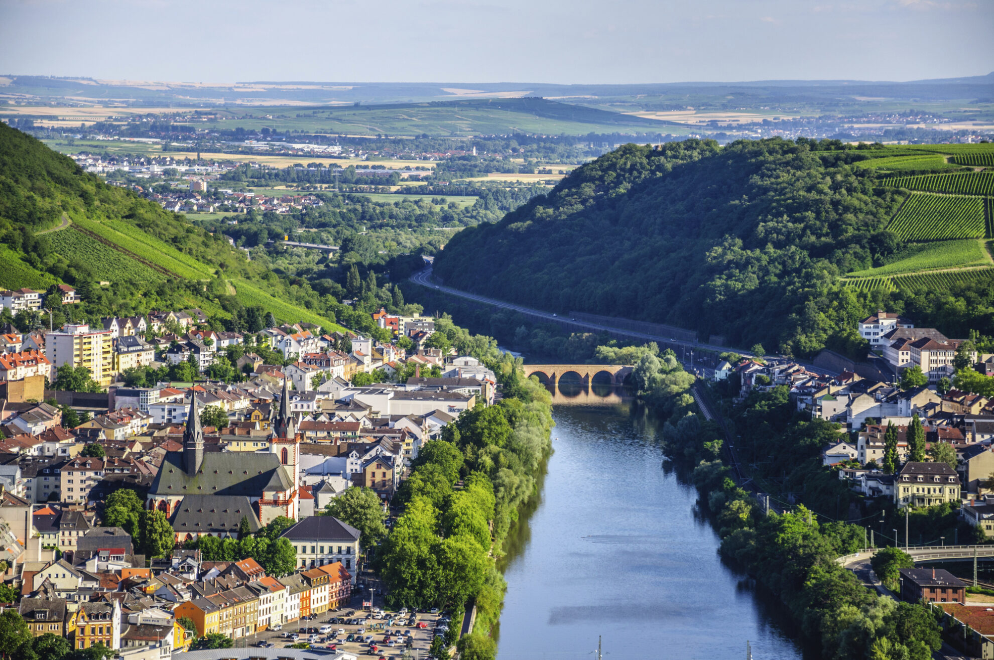 Panorama von Bingen, Deutschland