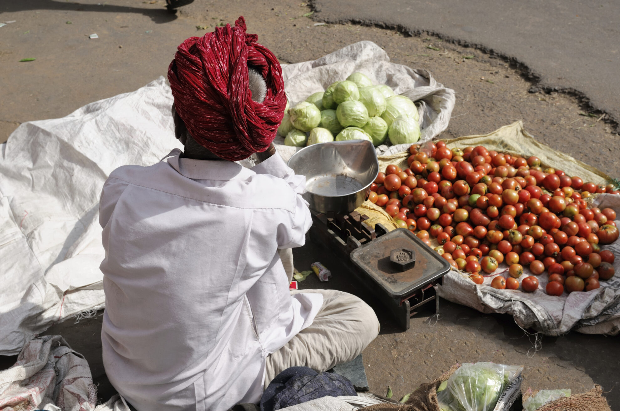 Straßenhändler in Kalkutta, Indien