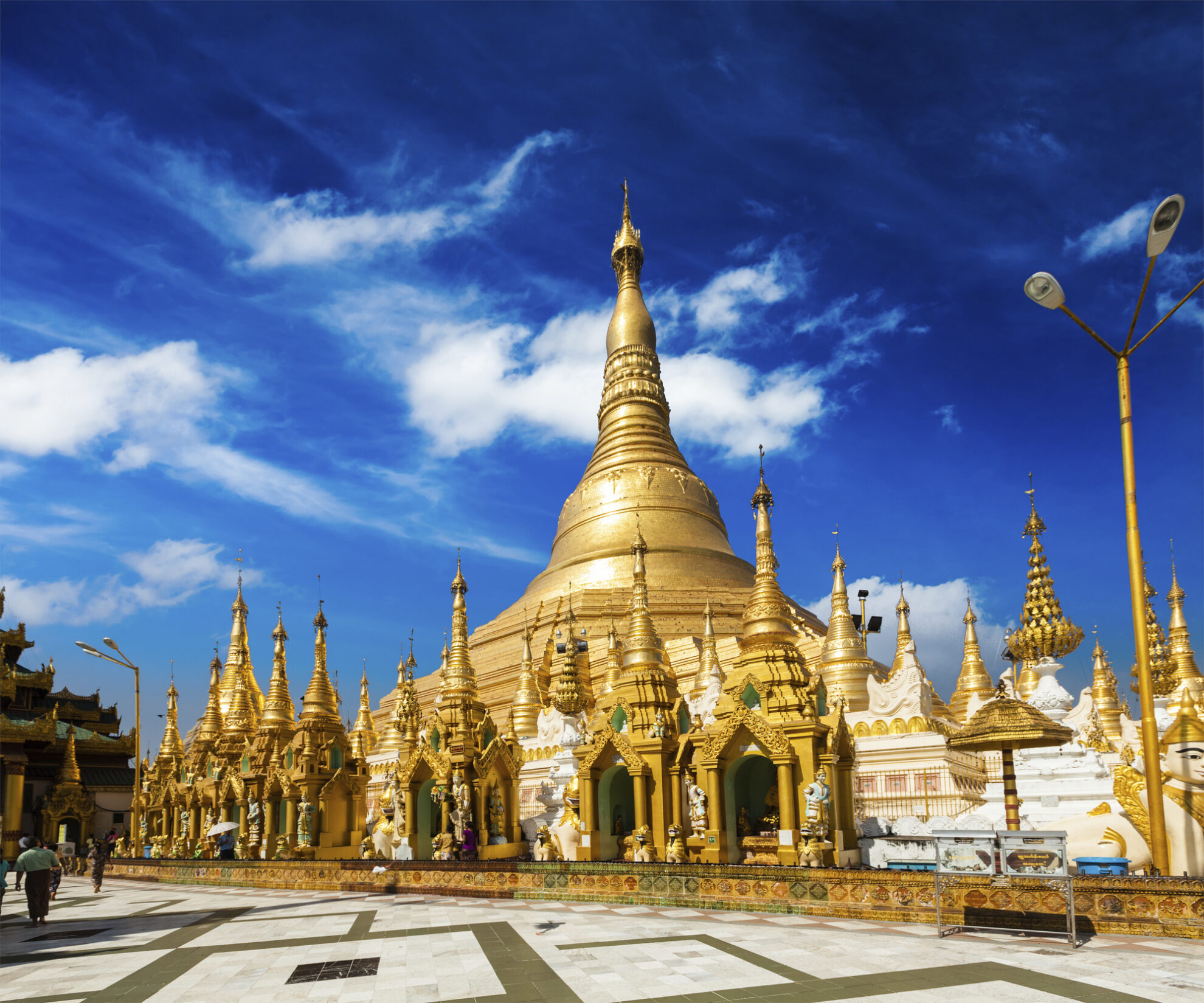 Der Shwedagon in Yangon, Myanmar