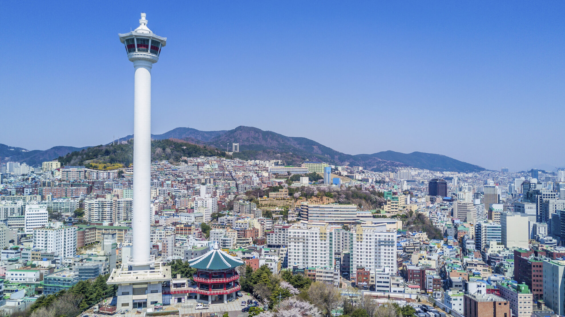 Busan Tower im Yongdusan Park, Südkorea